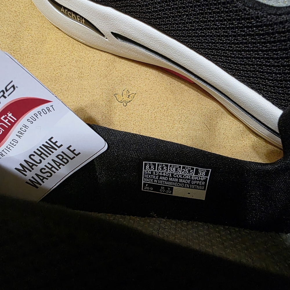 Skechers  Go WALK, Black Slip-On Sneakers - Picture 13 of 13